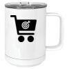 15 oz. White Vacuum Insulated Mug w/Slider Lid Thumbnail