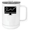 15 oz. White Vacuum Insulated Mug w/Slider Lid Thumbnail