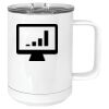 15 oz. White Vacuum Insulated Mug w/Slider Lid Thumbnail
