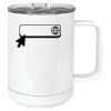 15 oz. White Vacuum Insulated Mug w/Slider Lid Thumbnail