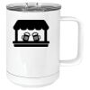 15 oz. White Vacuum Insulated Mug w/Slider Lid Thumbnail