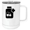 15 oz. White Vacuum Insulated Mug w/Slider Lid Thumbnail