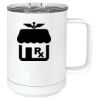 15 oz. White Vacuum Insulated Mug w/Slider Lid Thumbnail