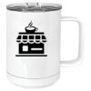 15 oz. White Vacuum Insulated Mug w/Slider Lid Thumbnail