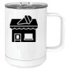 15 oz. White Vacuum Insulated Mug w/Slider Lid Thumbnail