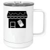 15 oz. White Vacuum Insulated Mug w/Slider Lid Thumbnail
