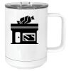 15 oz. White Vacuum Insulated Mug w/Slider Lid Thumbnail