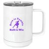 15 oz. White Vacuum Insulated Mug w/Slider Lid Thumbnail