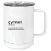 15 oz. White Vacuum Insulated Mug w/Slider Lid Thumbnail