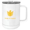 15 oz. White Vacuum Insulated Mug w/Slider Lid Thumbnail
