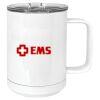 15 oz. White Vacuum Insulated Mug w/Slider Lid Thumbnail