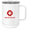 15 oz. White Vacuum Insulated Mug w/Slider Lid Thumbnail