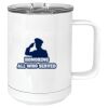 15 oz. White Vacuum Insulated Mug w/Slider Lid Thumbnail