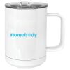 15 oz. White Vacuum Insulated Mug w/Slider Lid Thumbnail