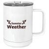 15 oz. White Vacuum Insulated Mug w/Slider Lid Thumbnail