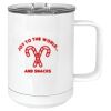 15 oz. White Vacuum Insulated Mug w/Slider Lid Thumbnail