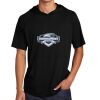 Tri Blend Wicking Short Sleeve Hoodie Thumbnail
