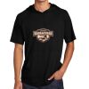 Tri Blend Wicking Short Sleeve Hoodie Thumbnail