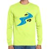 Cotton/Poly Long Sleeve Wicking T Shirt Thumbnail