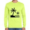 Cotton/Poly Long Sleeve Wicking T Shirt Thumbnail